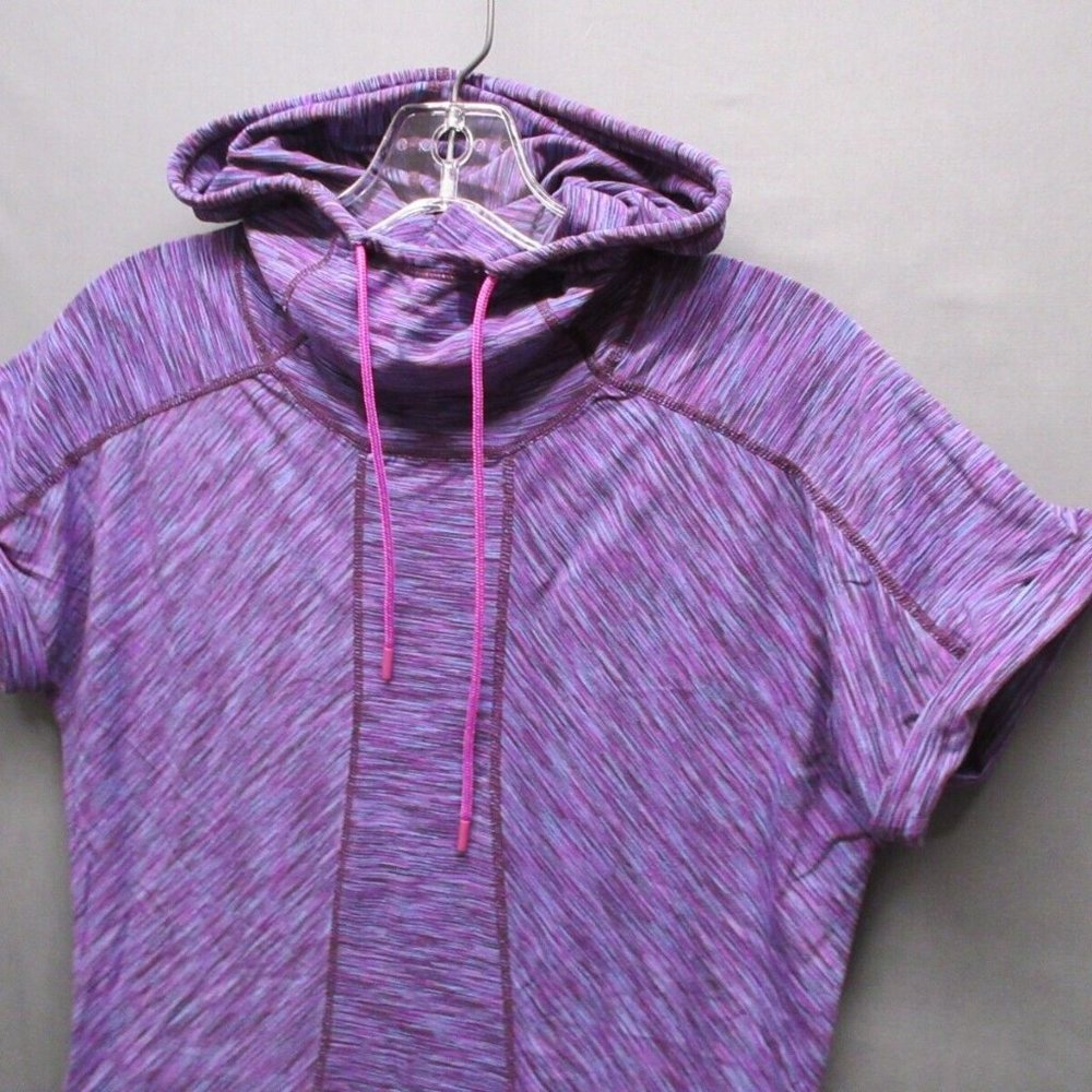 Title Nine Sweater Women Medium Zip Pocket Golf Active Workout Gym Hooded Top - Picture 1 of 12